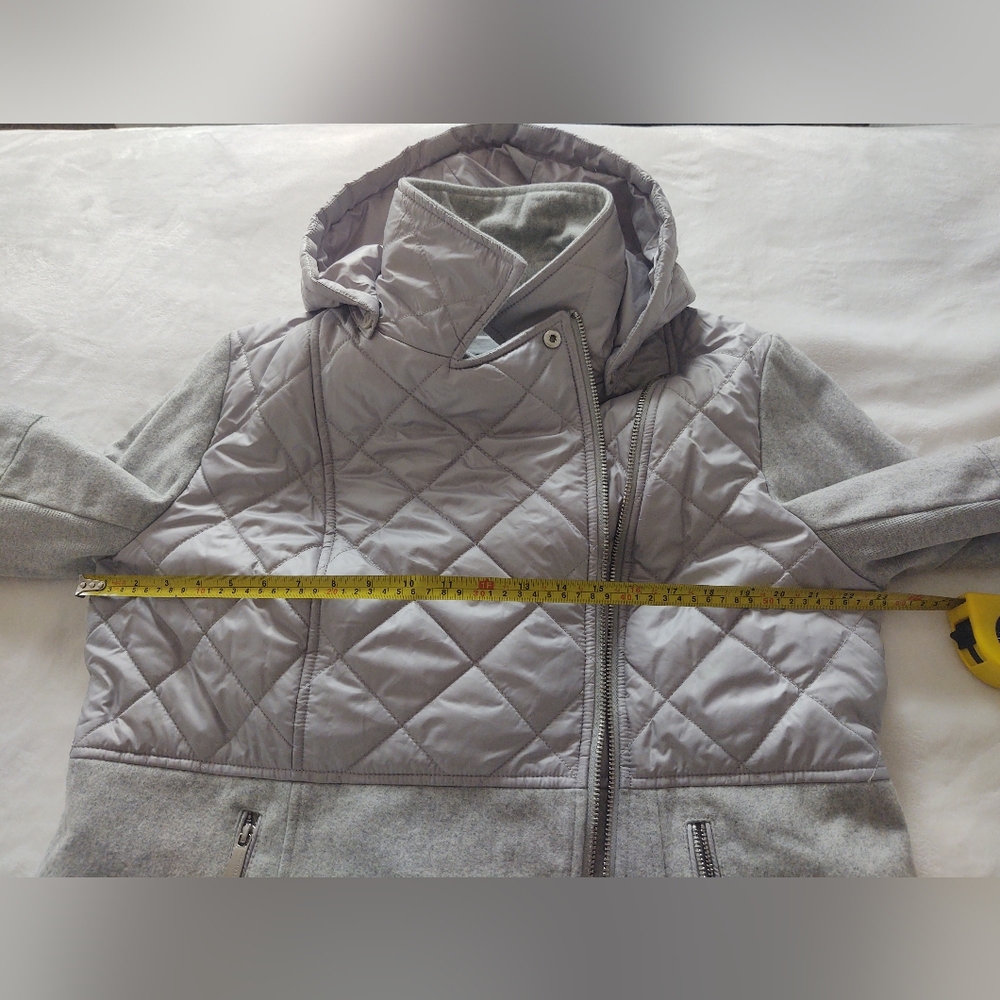 Bcbgeneration Women's Gray Quilted Long Asymmetri… - image 4